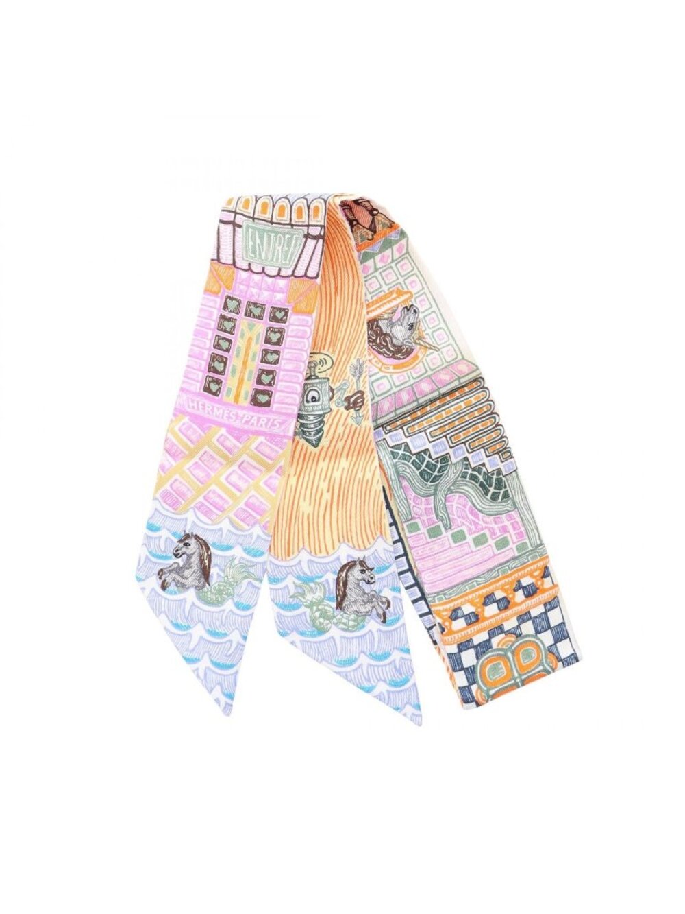 Hermes Scarf Twilly Super Silk Quest